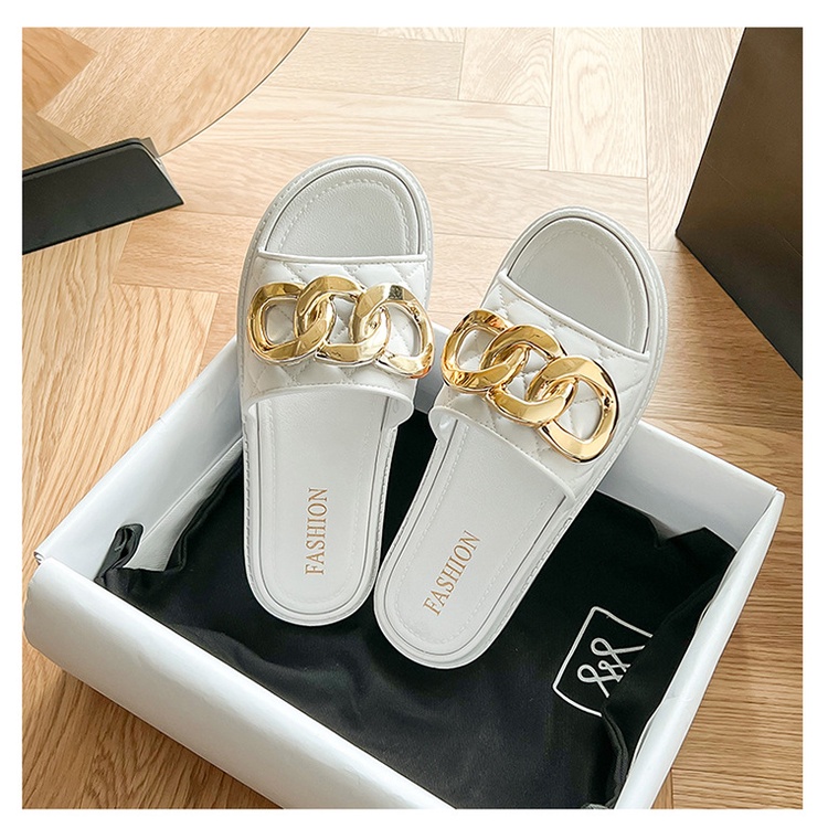 BSS - Sandal Import Wanita 3 Cincin Gold Non Slip Original Import  - SANDAL EVA