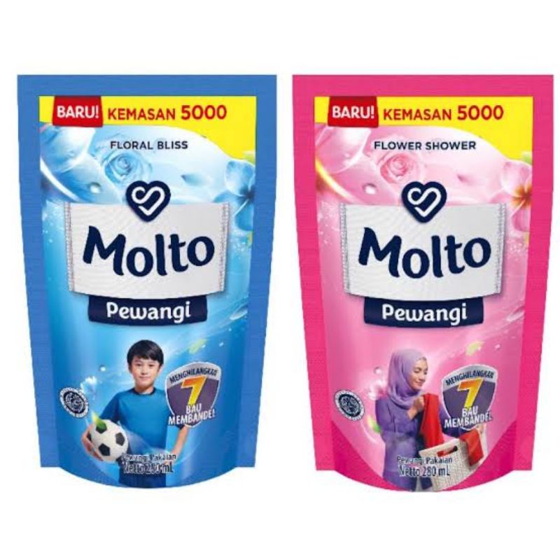Molto pewangi pakaian 280ml kemasan 5000