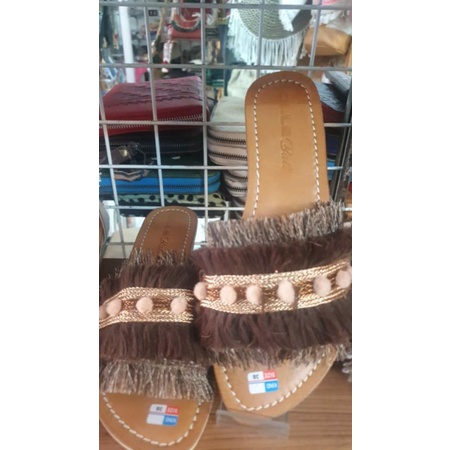 Sandal Nanas Pompom/Sandal Wanita/Sandal Bohomian