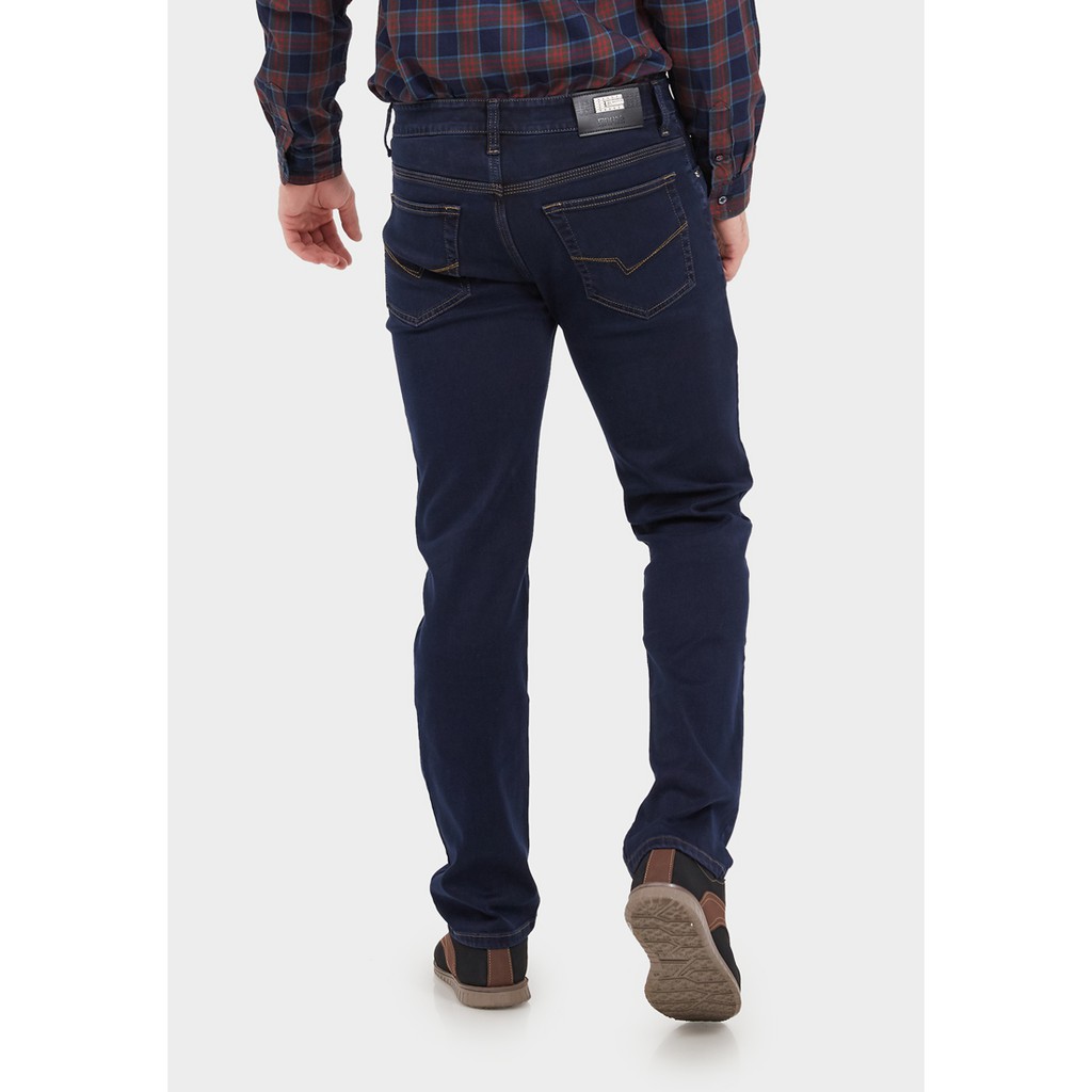 JBBoss Celana Panjang Jeans Polyring Stretch Regular Fit (Blue Black) / Ramayana Jatinegara