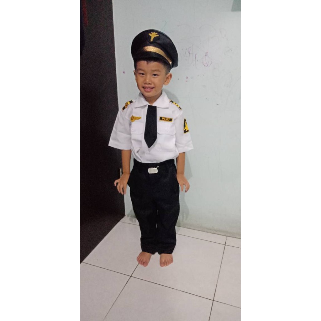 Baju anak setelan PILOT / Seragam pilot anak