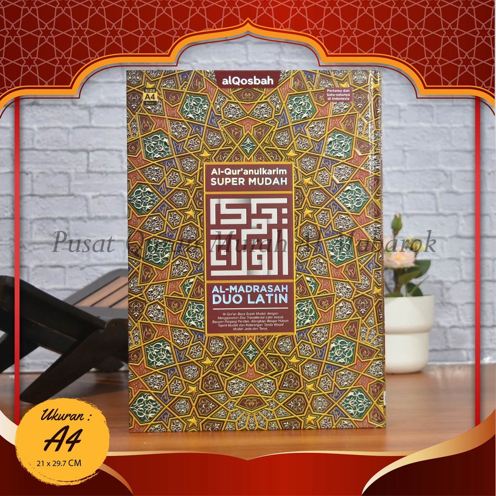 BISA COD - AL QUR'AN QOSBAH DUO LATIN A4 AL MADRASAH TERLARIS AL QURANULKARIM - Al Quran Ukuran Besa