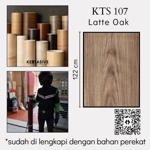 PVC SHEET LEM OSTIK KERTASIVE KT107 LATTE OAK