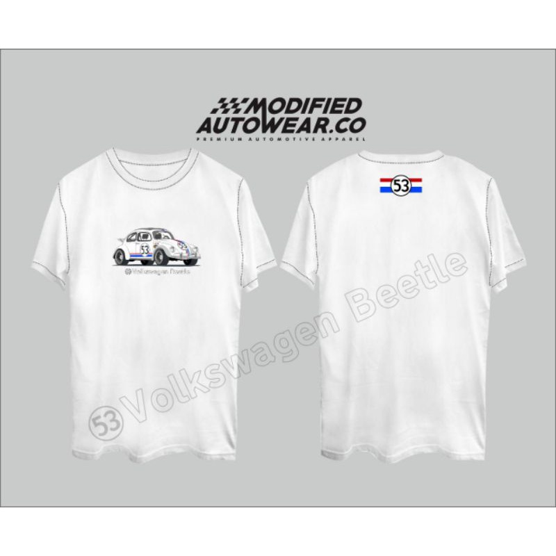 Tshirt Otomotif Premium VW Beetle Herbie