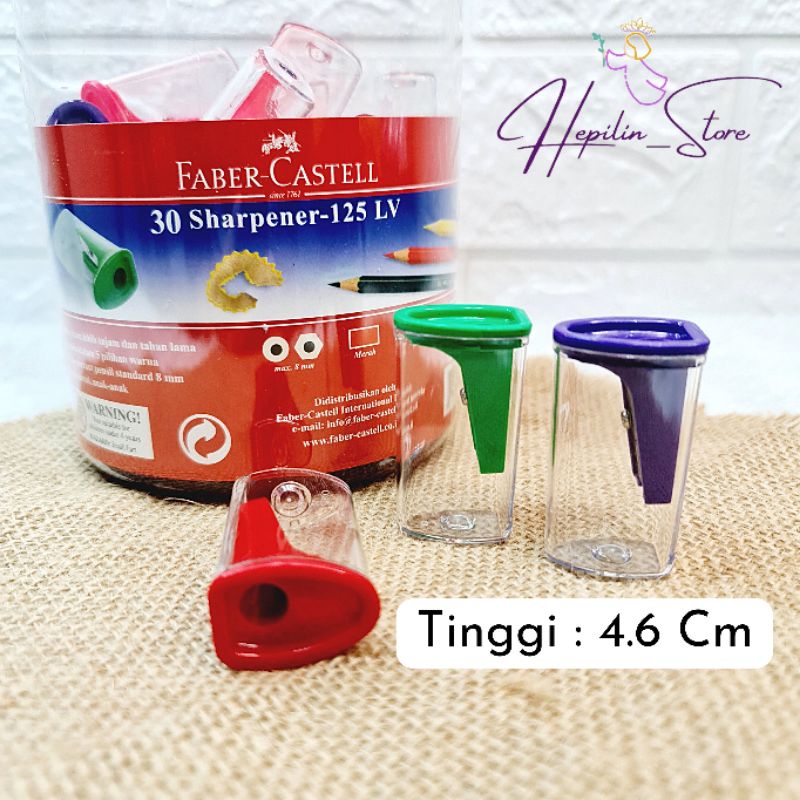 

Rautan FABER CASTELL KODE 125LV Ecer ( 1 Biji ) / Orotan Faber Castell Retail / Rautan Pensil / Sharpener