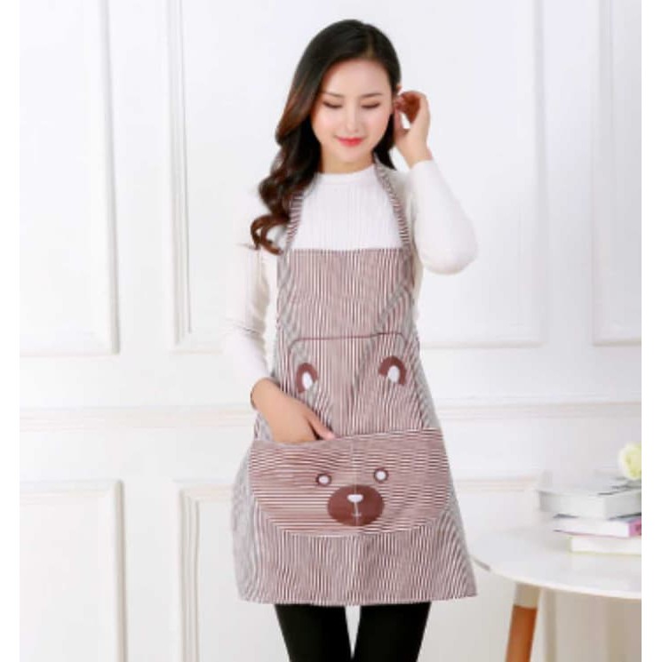 Celemek / Apron Masak Karakter Lucu Waterproof [HKN043]