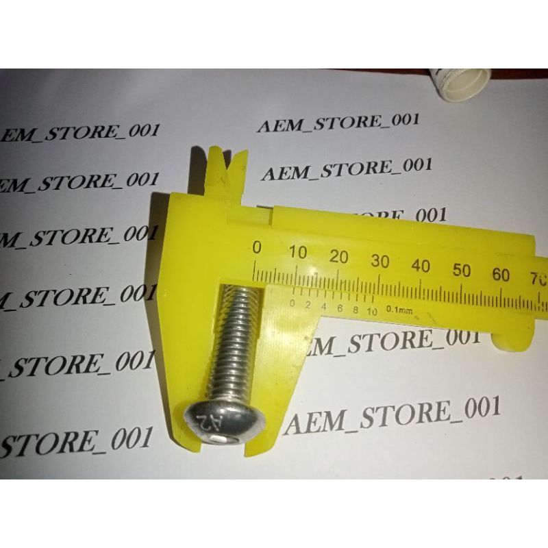 BUTTON L M10 X 35 (3.5cm) stainless 304 A2-70