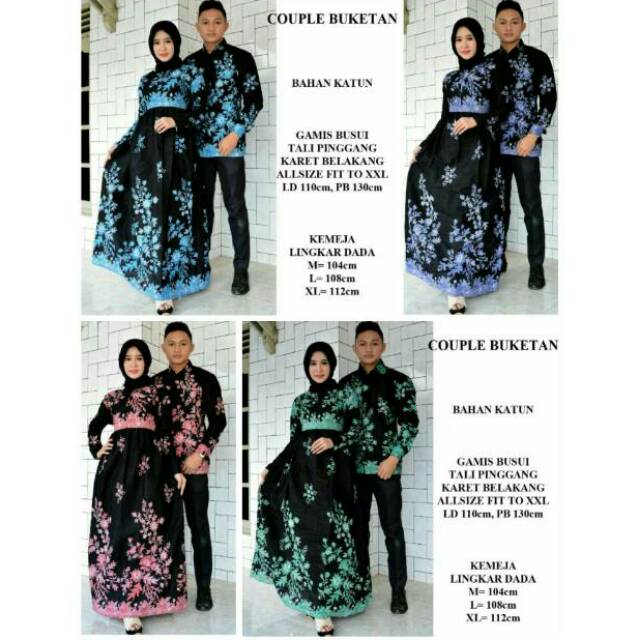 Batik Couple Buketan Asli Pekalongan