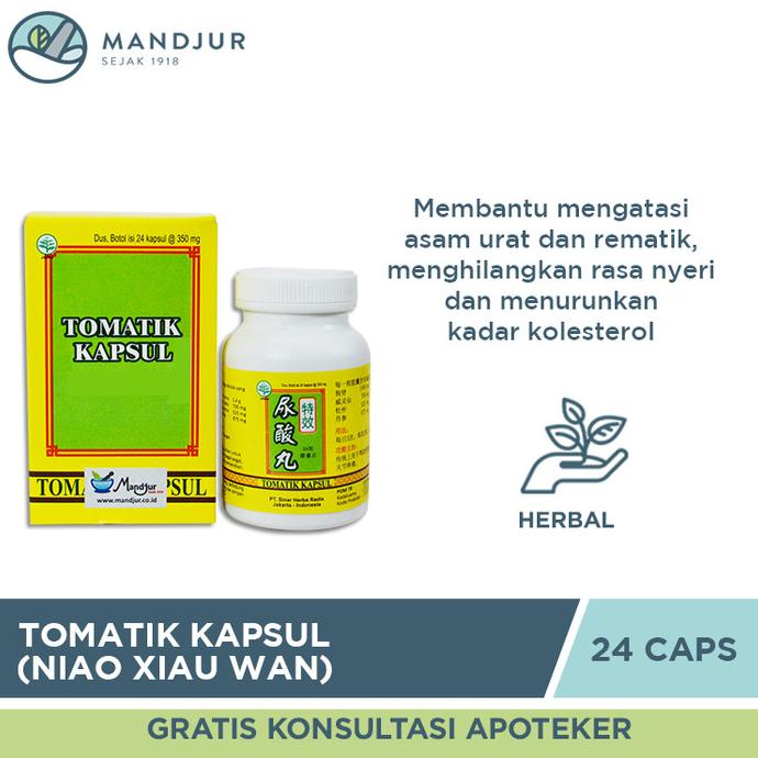 

TERMURAH Tomatik Kapsul (Niao Xiau Wan) Obat Herbal Asam Urat /OBAT HERBAL ASAM URAT/OBAT HERBAL PELANGSING/OBAT HERBAL KOLESTEROL/OBAT HERBAL DIABETES