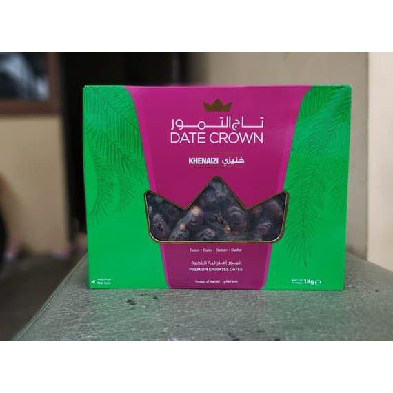 

Produk Unggulan Kurma Premium Date Crown Khenaizi 1Kg Korma Arab Asli Original Packing
