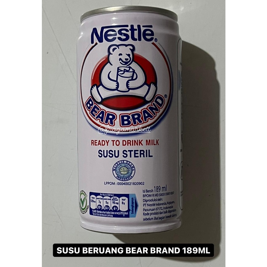 Susu Beruang Nestle Bear Brand 189ml