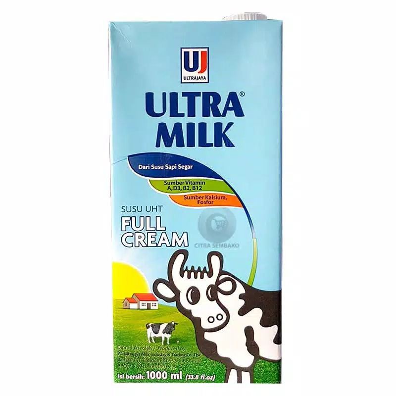 

Susu Ultra Milk Full Cream 1L