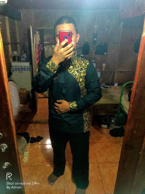 Kombinasi Kemeja Batik Sopal Lengan Panjang Clrt M L Xl