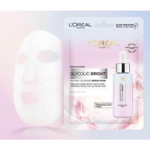 ☘️Yuri Kosmetik☘️ Loreal Glycolic Bright Glowing Daily Series New Skin Care Series !! / Loreal Skin Care / Glycolic Foam 100ml / Glycolic Serum / Glycolic Masker / Glycolic Day Cream / Glycolic Night Cream