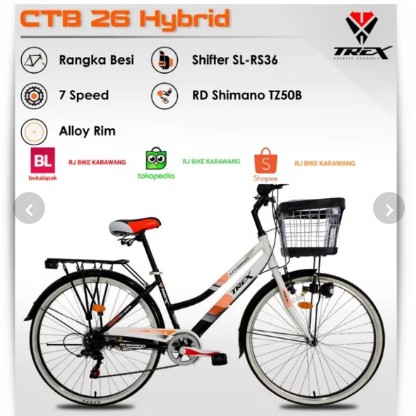 Sepeda Mini Trek CTB 26 inch Hybrid