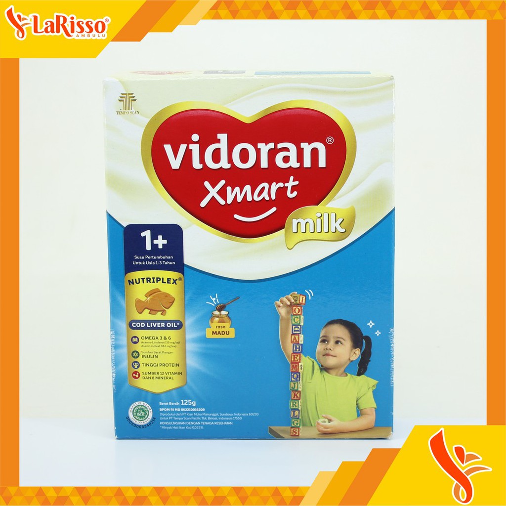 

VIDORAN XMART MILK 1+ SUSU PERTUMBUHAN 125GR RASA MADU