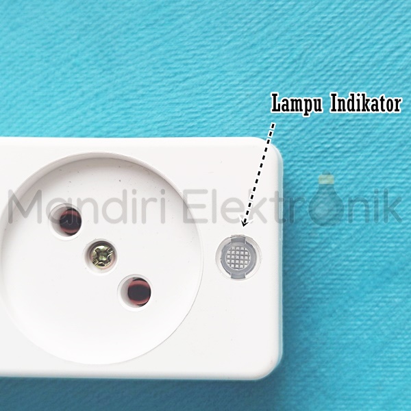 Stopkontak Tipis 2 Lubang Shukaku SKU812A dengan Lampu Indikator SKU-812A - Stop Kontak Tipis 2 Lubang SKU 812A