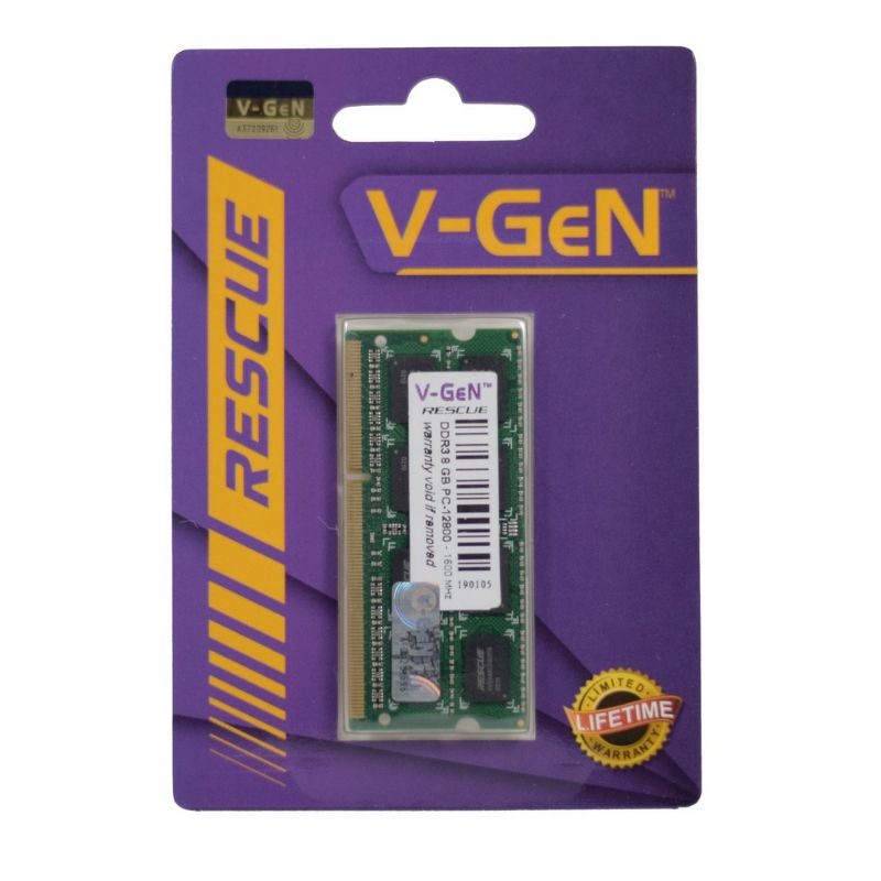 MEMORY SODIMM DDR3 8G V-GEN PC 12800 RESCUE - SODIMM DDR3 V-GEN 8GB 12800/1600MHz SODIMM RESCUE