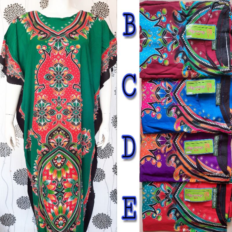 Daster Kencana Ungu Jumbo Kalong Panjang Label Hijau