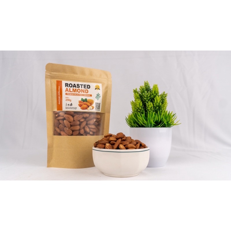 KACANG ALMOND PANGANG ORIGINAL PREMIUM  250 GRAM - ROASTED ALMOND