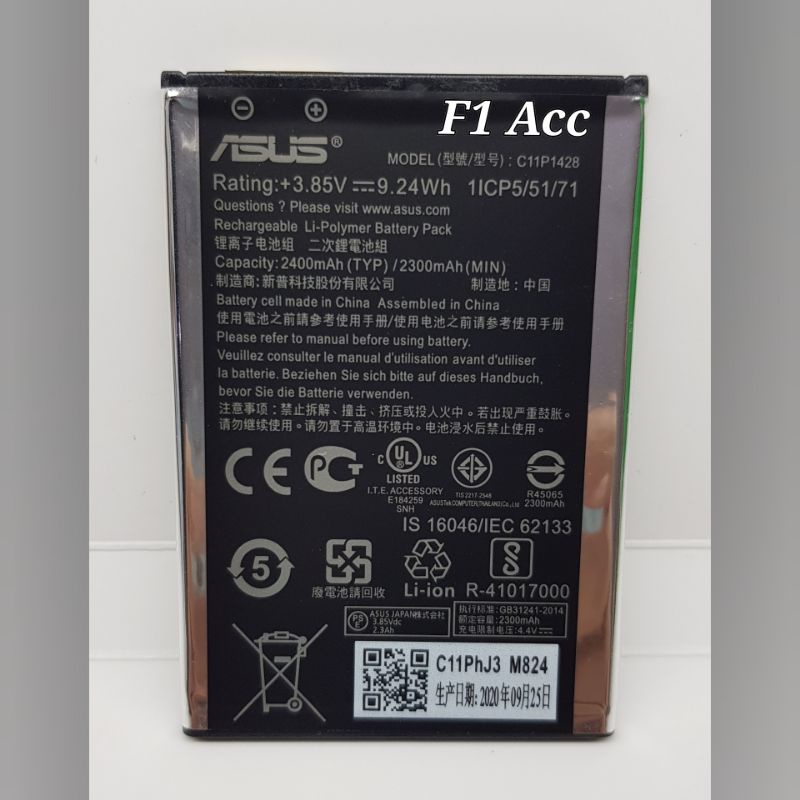 Baterai Batre Battery Asus Zenfone 2 Laser 5 Inchi ZE500KL Z00RD Z00ED ZE500KG Baterai Asus C11P1428