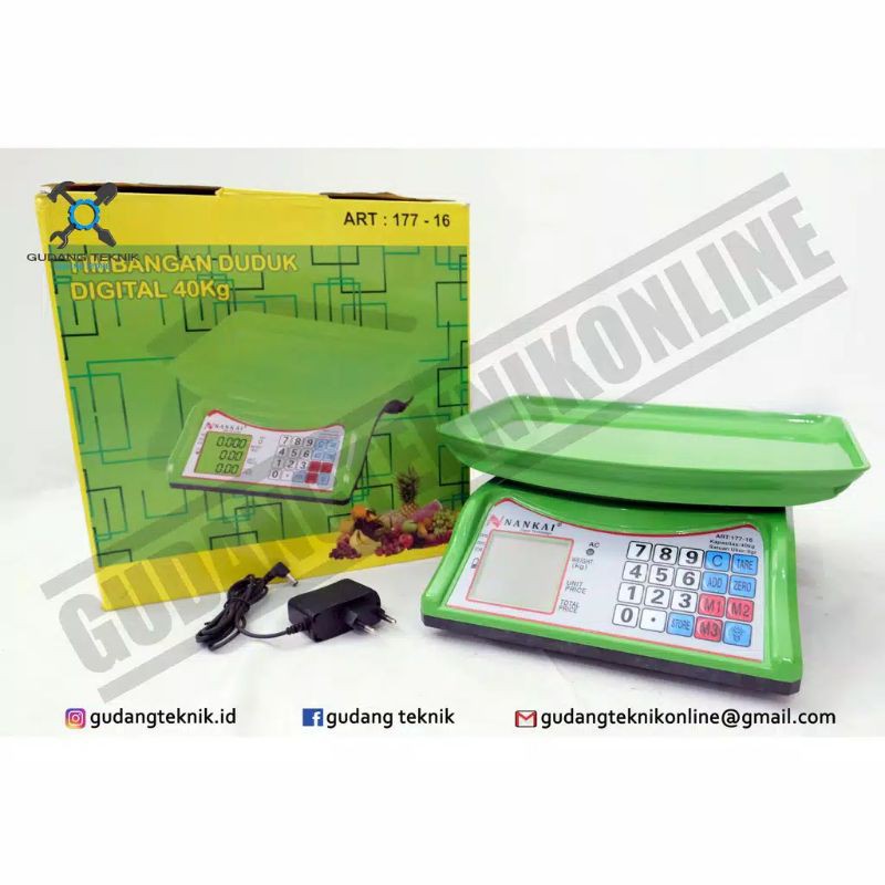 Timbangan Duduk Digital NANKAI 40Kg electric elektrik