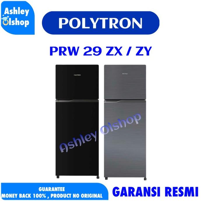 Kulkas Polytron 2 Pintu PRW29ZX / ZY 230L Kulkas Polyton Pintu Kaca