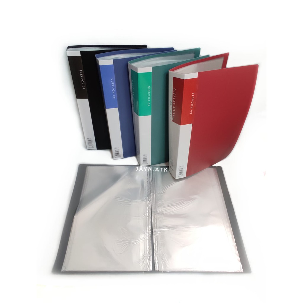 MAP DOKUMEN CLEAR HOLDER 80 LBR FOLIO F4 DOCUMENT HOLDER DISPLAY BOOK PLASTIK