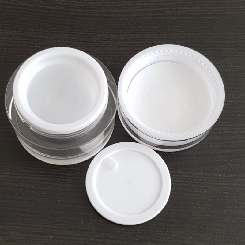 POT ACRYLIC 10 GR BENING PUTIH / POT CREAM ACRYLIC LIST SILVER