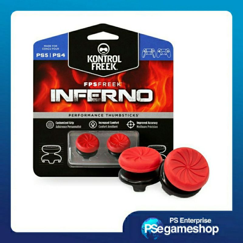 KontrolFreek FPS Freek Inferno untuk Pengontrol PS4/PS5 (2040-PS5) Merah