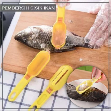 alat pembersih pengupas sisik ikan plastik ABS