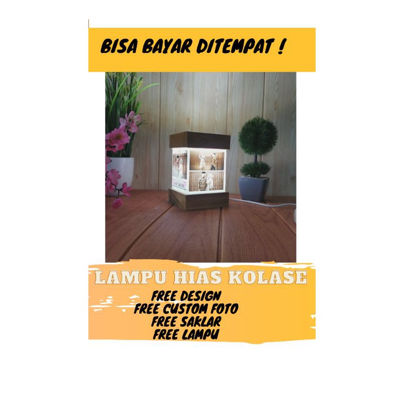 [COD]  LAMPU HIAS KOLASE KADO WEDDING ULANG TAHUN ANNIVERSARY PERNIKAHAN WISUDA