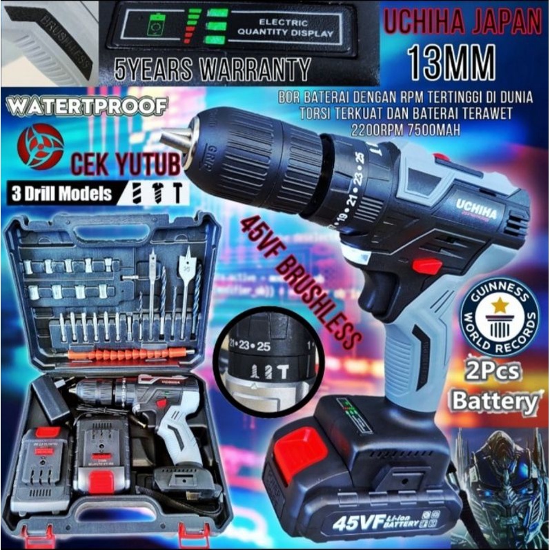 Bor Baterai 45V Uchiha Ready Stock Japan Tekhnology Bergaransi