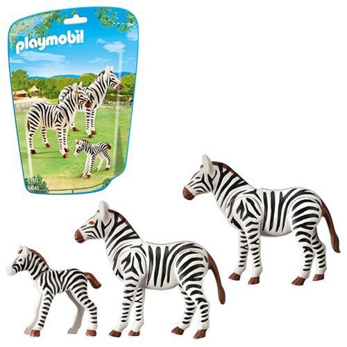 Action Figure Hewan Zebra Family Playmobil 6641 Animatoys