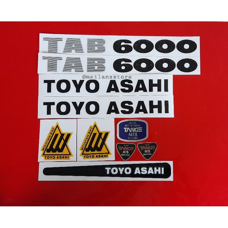 Stiker Sepeda toyo asahi Tab 6000