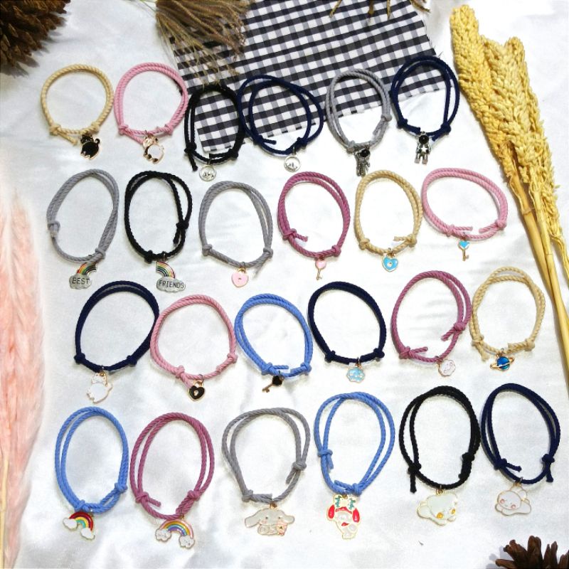 (PART 1) GELANG KARAKTER CHARM LUCU / GELANG COUPLE PERSAHABATAN (BEPINK OFFICIAL)