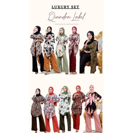 jacqlien luxury set setelan wanita premiun baju kantor baju sosialita