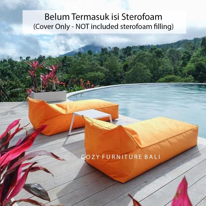 `````````] BEAN BAG - LONG - LARGE - WATERPROOF ( JUST COVER )