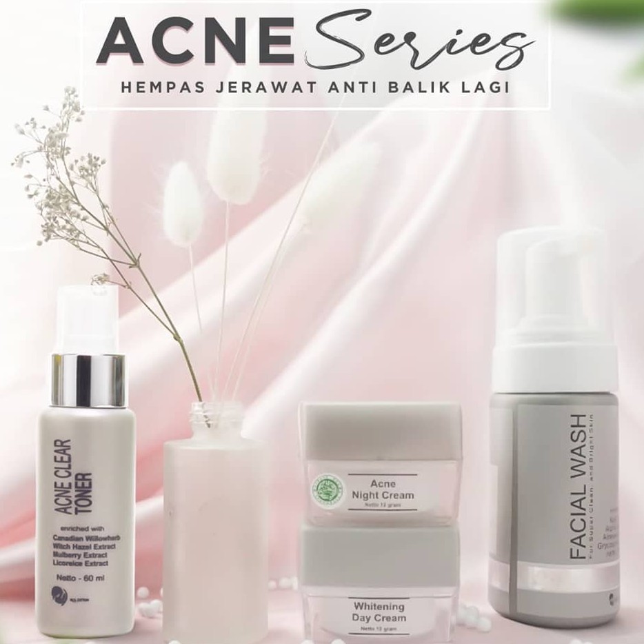 PAKET MS GLOW - ACNE (untuk kulit wajah berjerawat/ PAKET ACNE MS GLOW BPOM