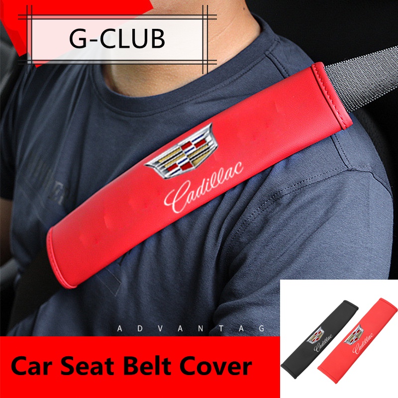 G-club Cover Sabuk Pengaman Mobil Bahan Kulit Untuk Cadillac