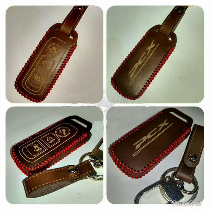 Sarung Remote Kunci Honda PCX Kulit Ori Cutting Laser