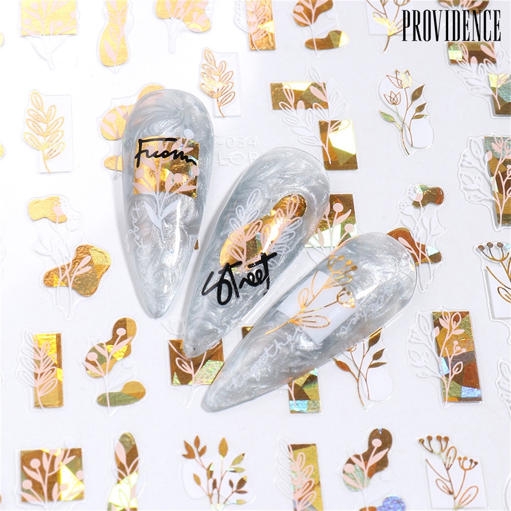 Providence Stiker Nail Art / Manicure Ultra Tipis Multi Motif Untuk Wanita