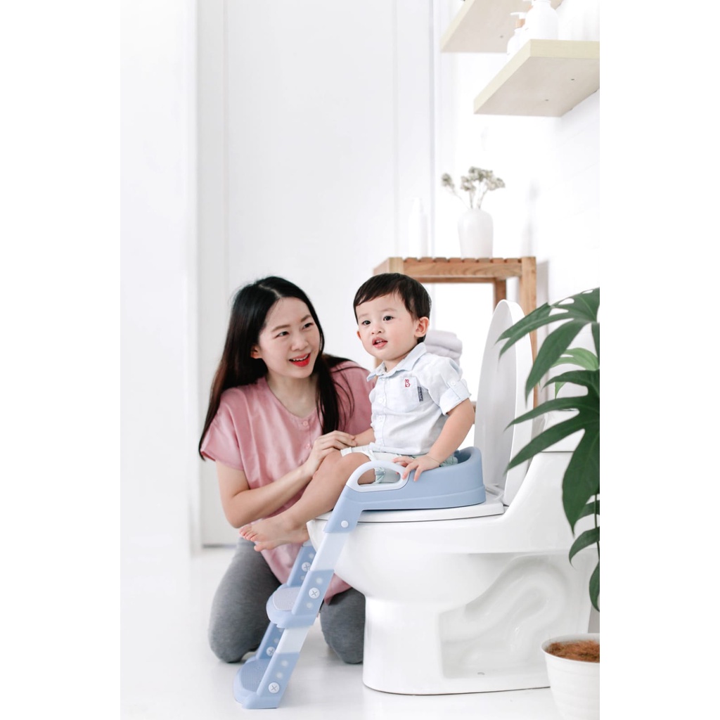 Castle - Sugar Baby Potty Training Seat &amp; Ladder - Training Potty - Pispot Training Anak Buang Air Kecil Mandiri - Dudukan Toilet Anak