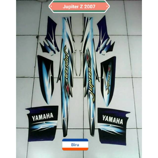 Striping Motor Yamaha Jupiter z 2007 Biru