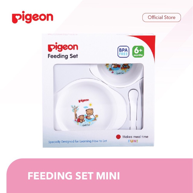 Pigeon Feeding Set Mini / Pigeon Feeding Set With Juice Feeder/ Perlatan Makan Bayi