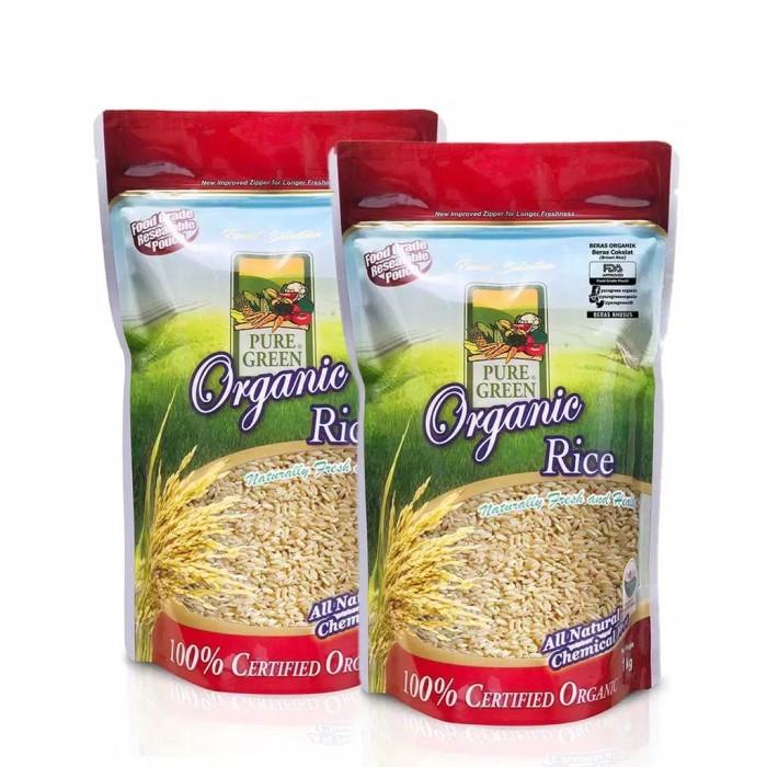 

Puregreen Organic Rice Beras Organik Beras Coklat - Paket 2 X 1 Kg