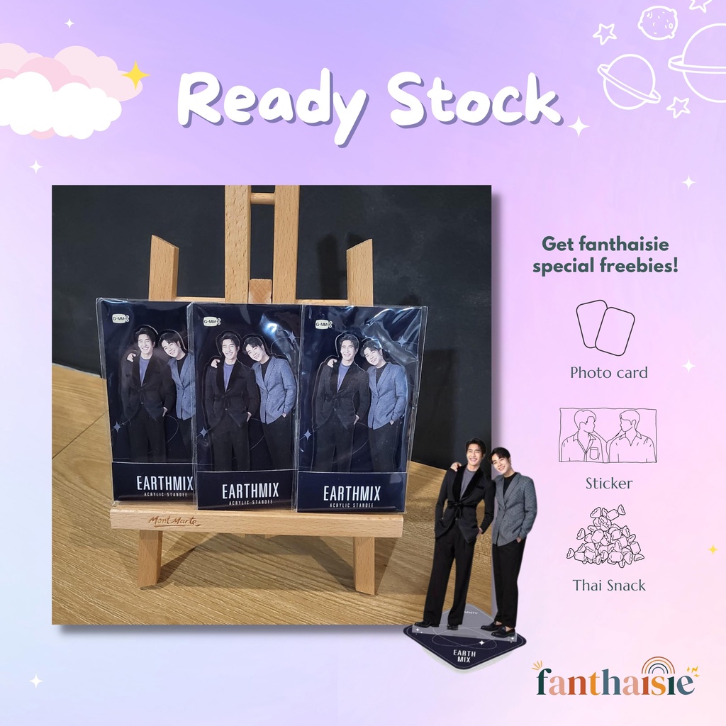 [READY STOCK] EARTHMIX ACRYCLIC STANDEE OFFICIAL SIGNATURE SERIES (GMMTV)