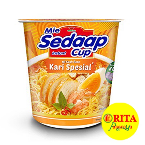 

Sedaap Cup Mie Instan Rasa Kari Spesial 81 Gr