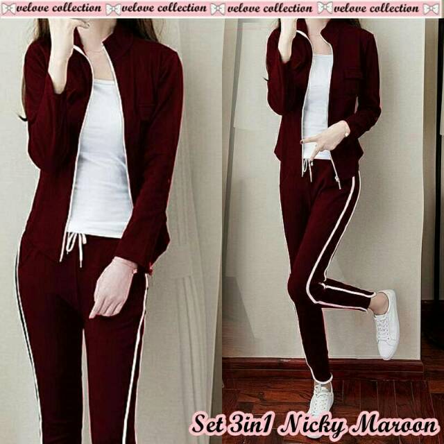 SETELAN TRAINING | SETELAN WANITA | SWEATER WANITA