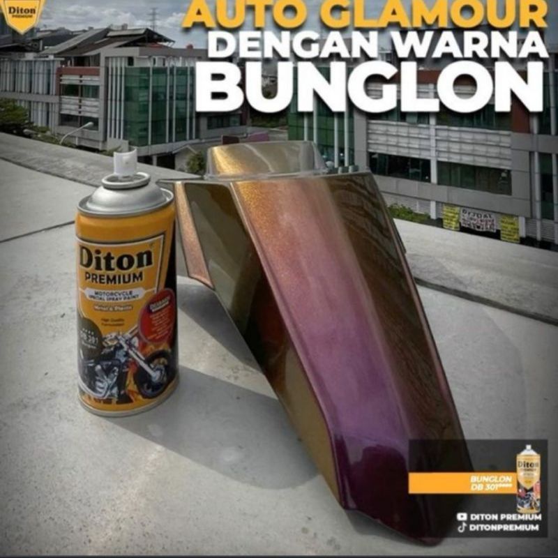 DITON PREMIUM CAT SEMPROT TAHAN BENSIN 300CC BUNGLON CHAMELEON 3D PAINT  DB301****